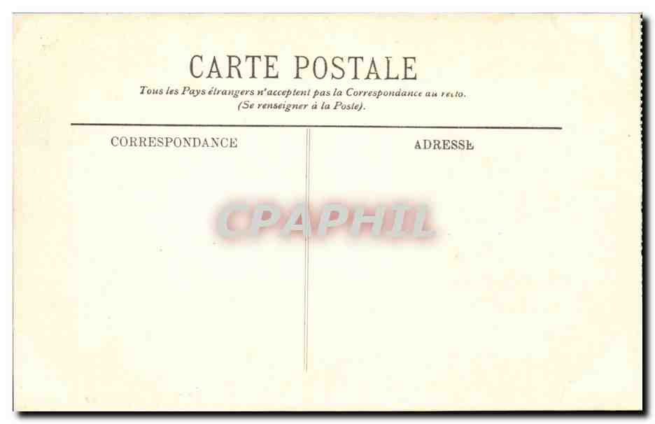 CPA Bordeaux La statue de Gambetta et les allees de Tourny — Verso