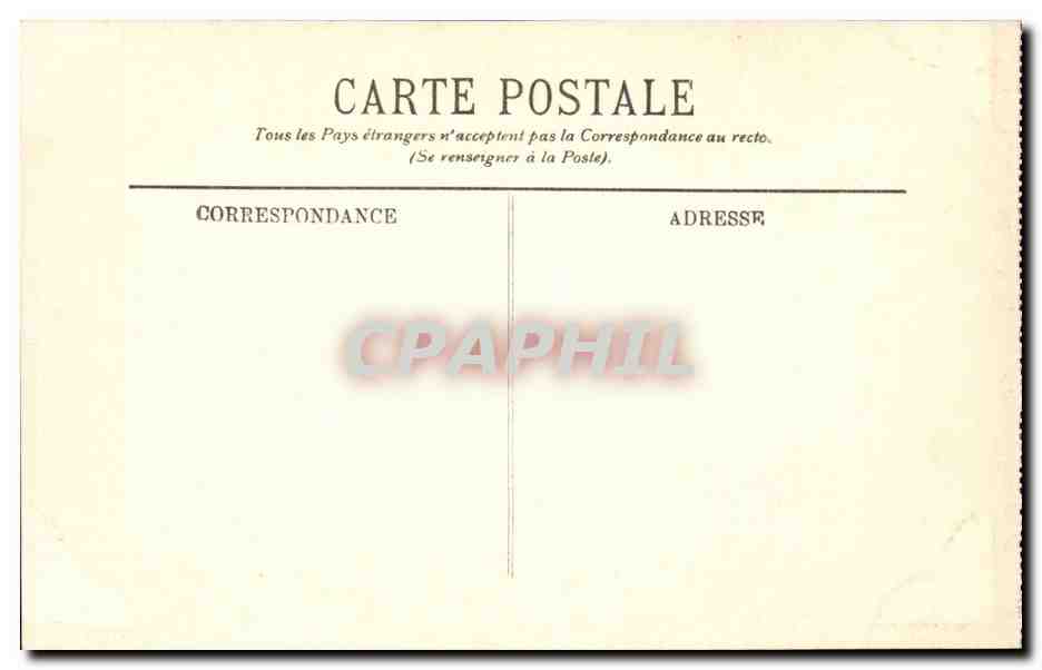 CPA Bordeaux La place de la Bourse — Verso