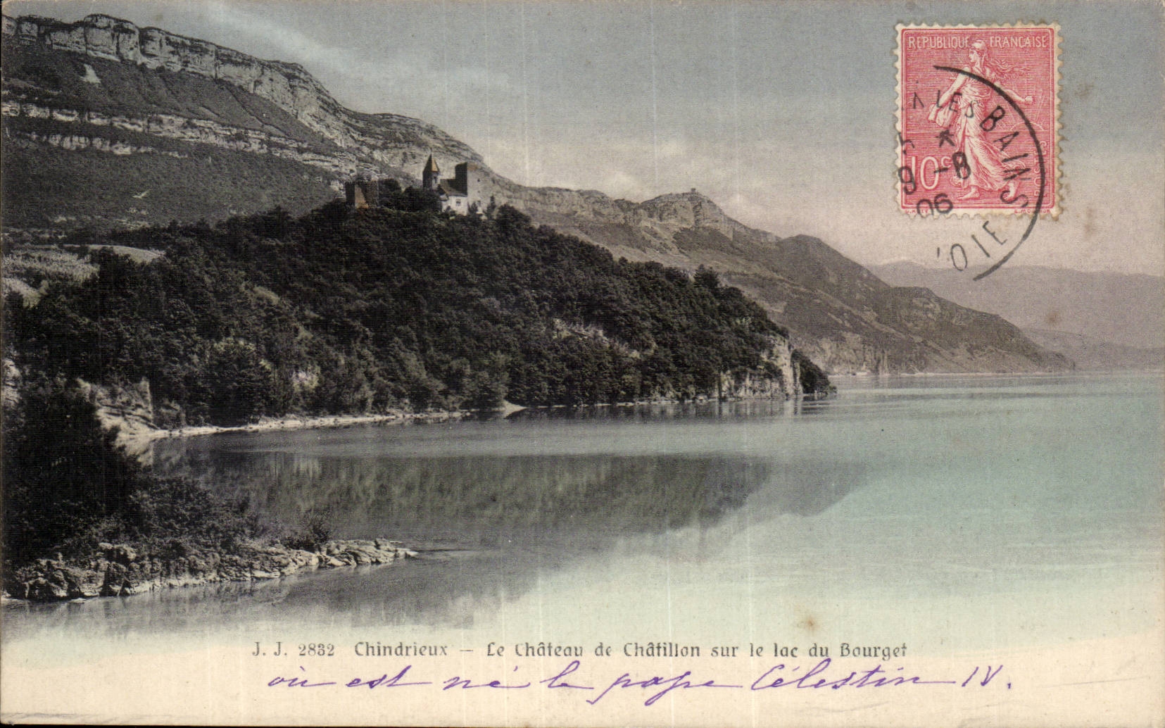 CPA Chindrieux Le chateau de Chatillon sur le lac du Bourget