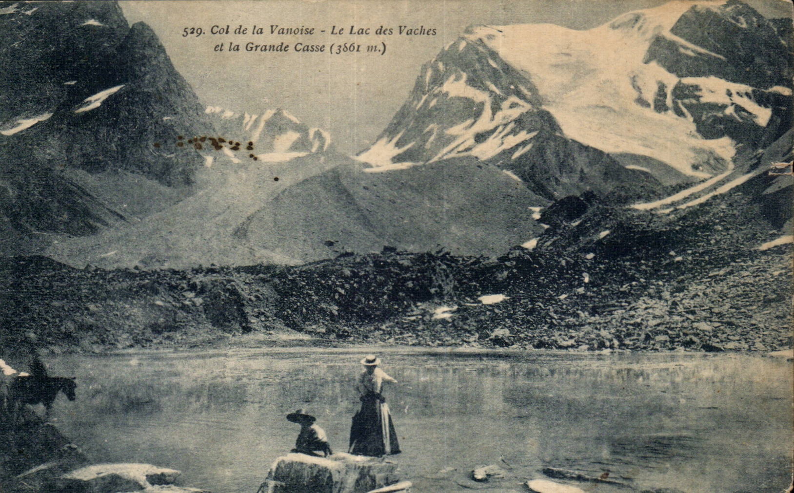 CPA Col de la Vanoise le lac des vaches et la grande casse