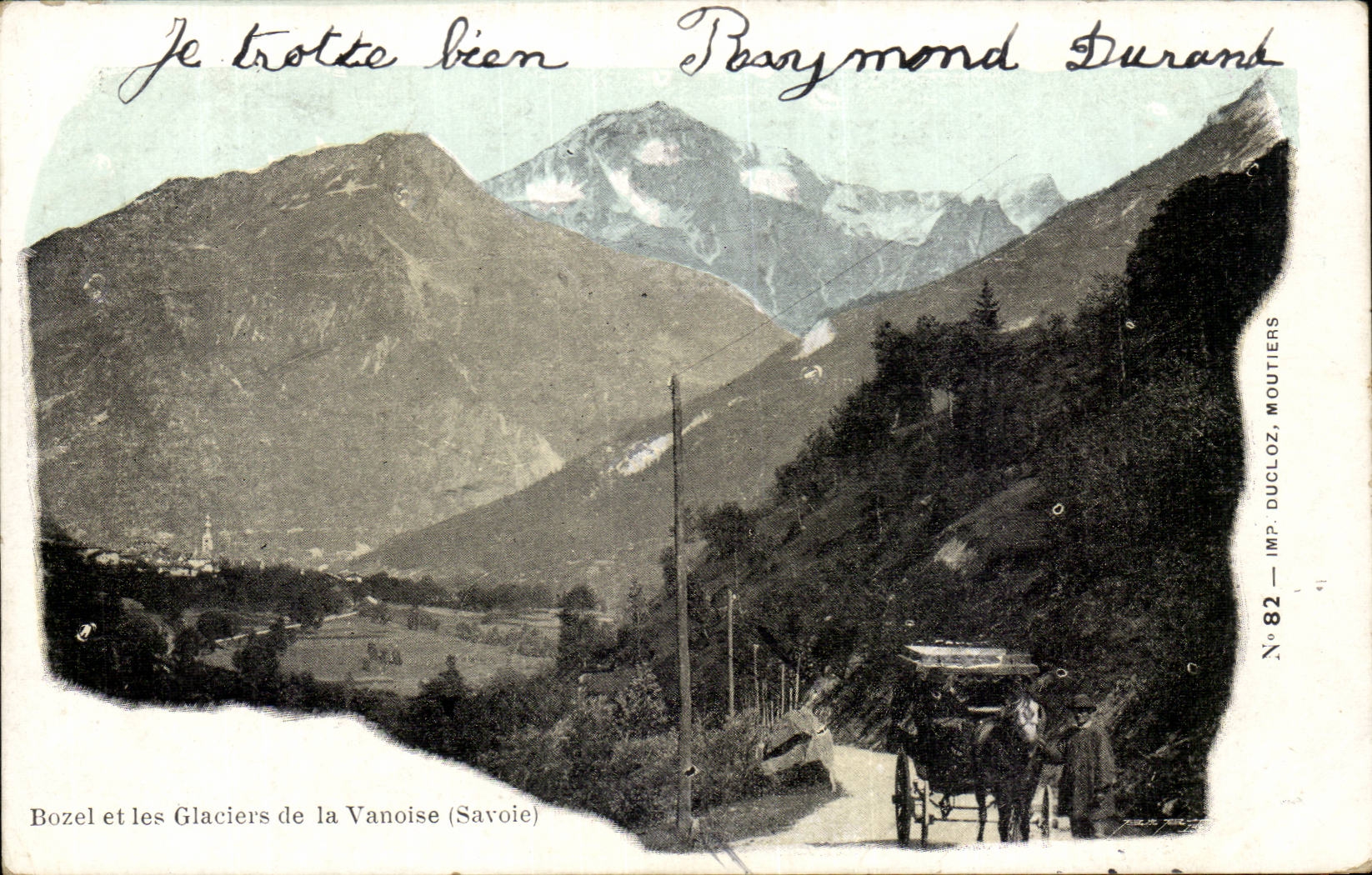 CPA Bozel et les glaciers de la vanoise