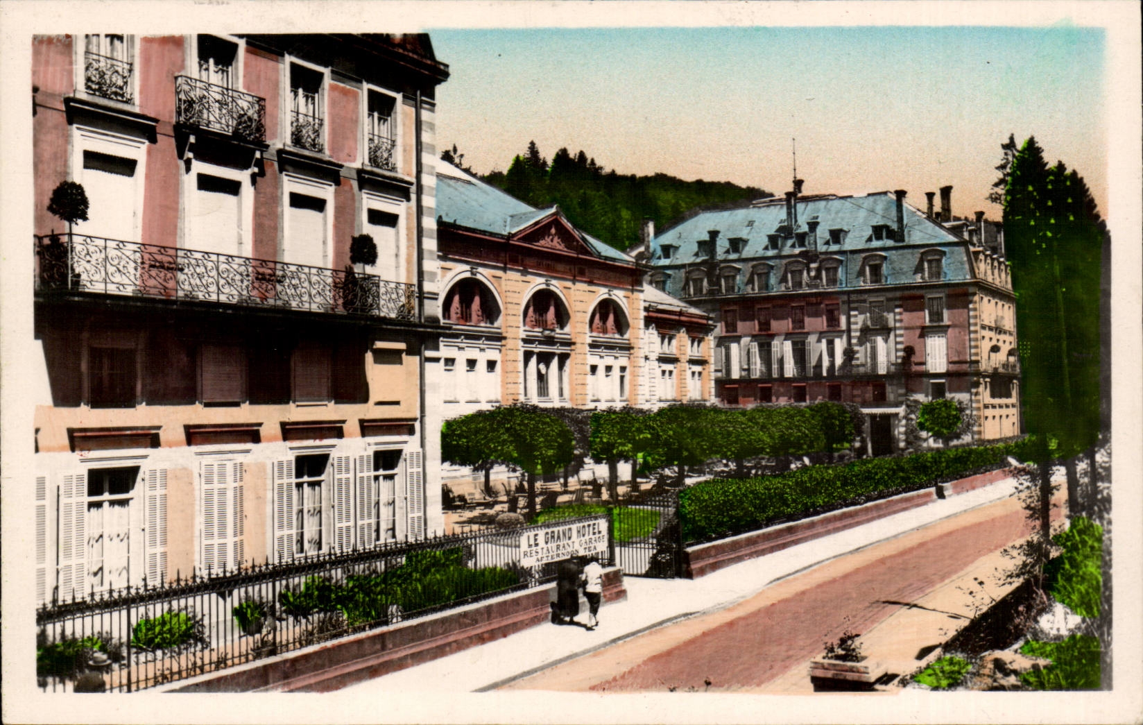 CPA Plombieres les Bains Le grand hotel et les thermes
