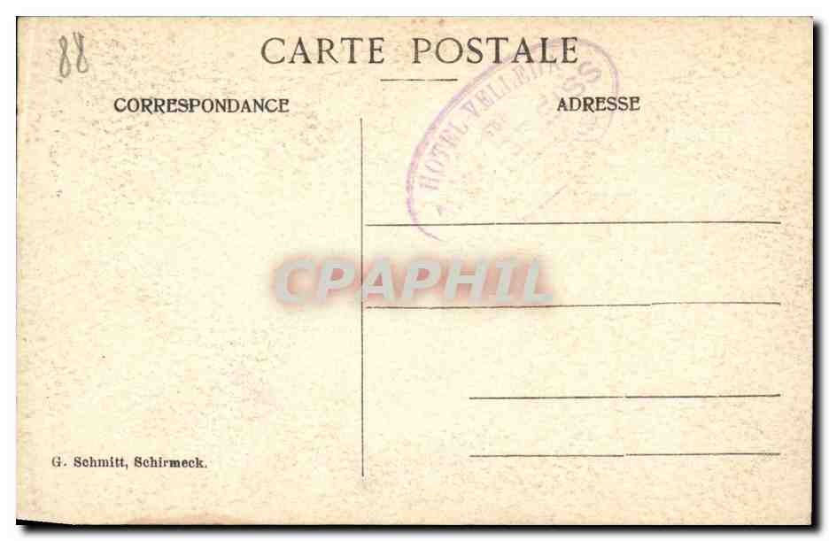 CPA Souvenir des Vosges — Rückseite