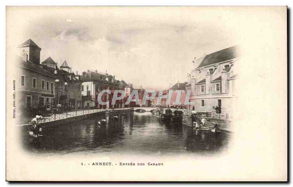 CPA Annecy Entree des canaux