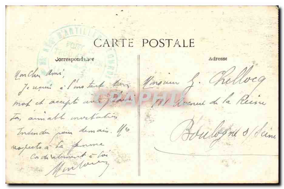 CPA Paris Opera  — Rückseite