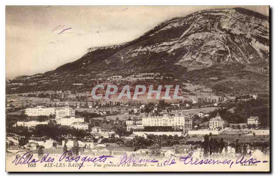 CPA Aix les Bains Vue generale et le Revard