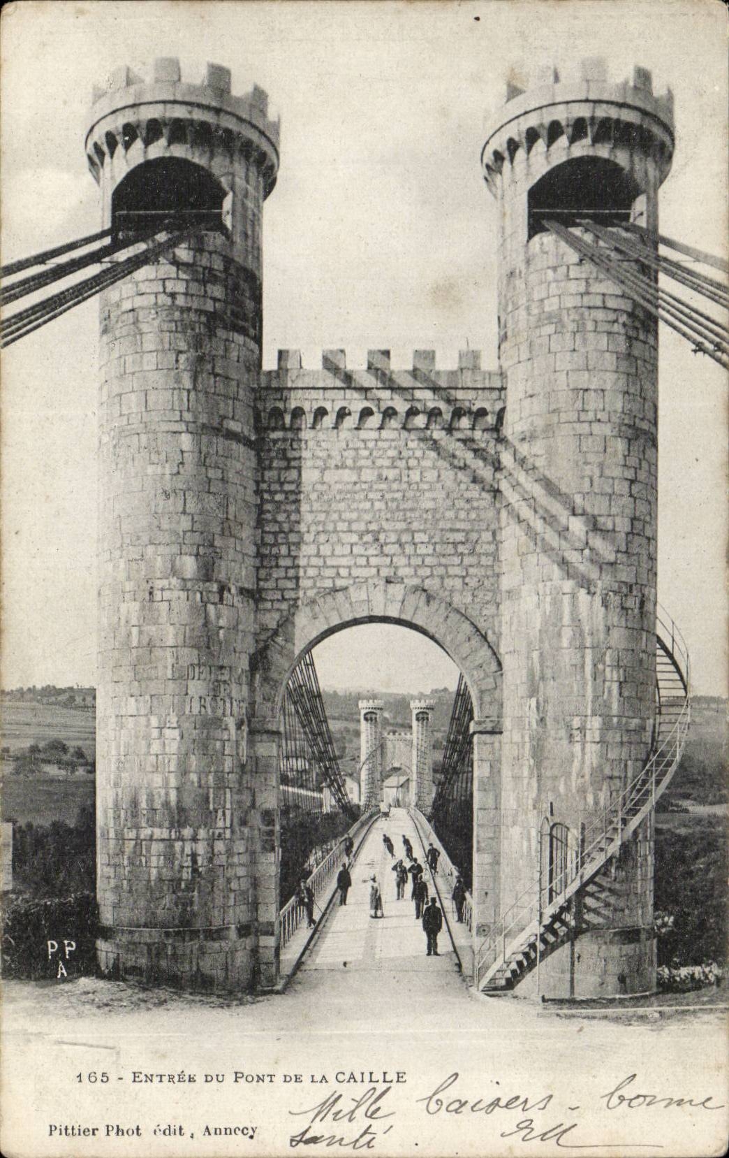 CPA Entree du pont de la Caille