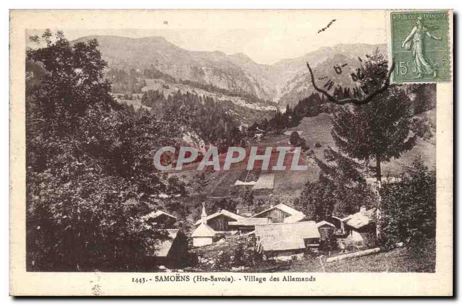 CPA Samoens Village des allemands