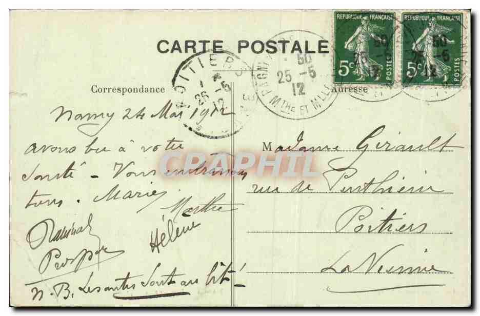 CPA Nancy Fontaine de Neptune — Verso