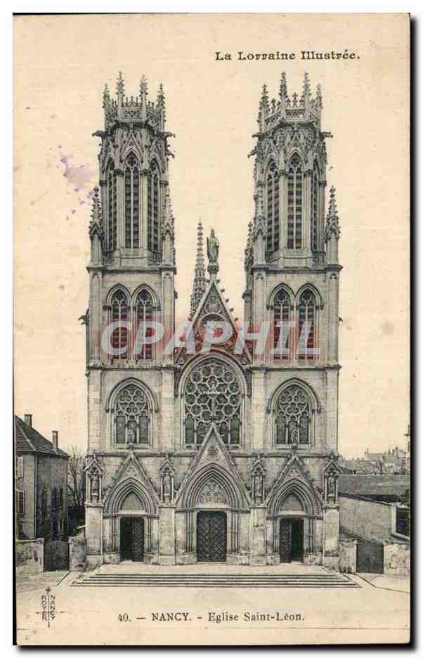 CPA Nancy Eglise Saint leon