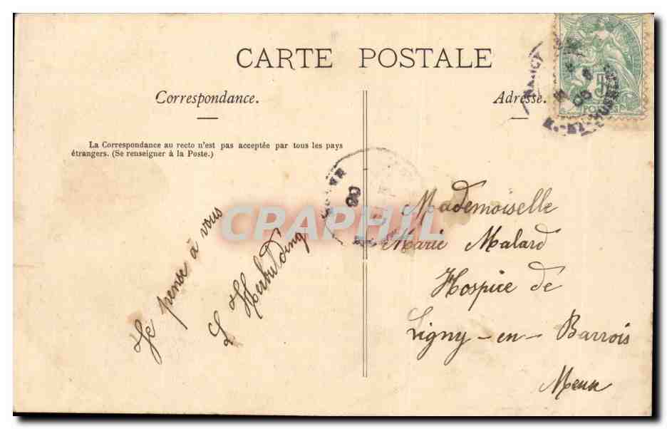 CPA Nancy Eglise Saint leon — Verso