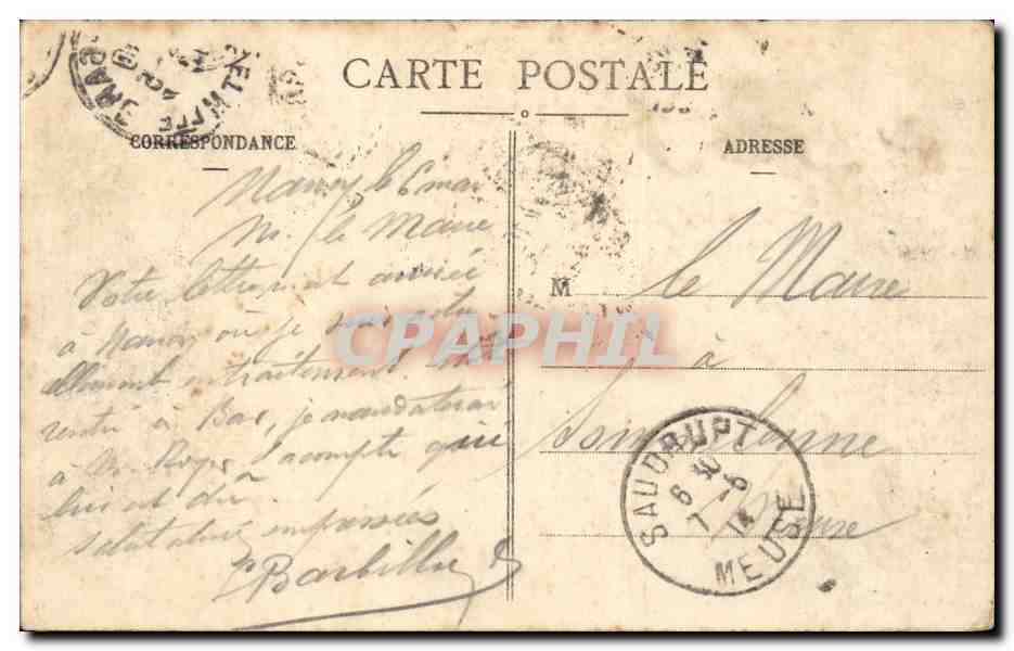 CPA Nancy Palais du gouvernement — Rückseite