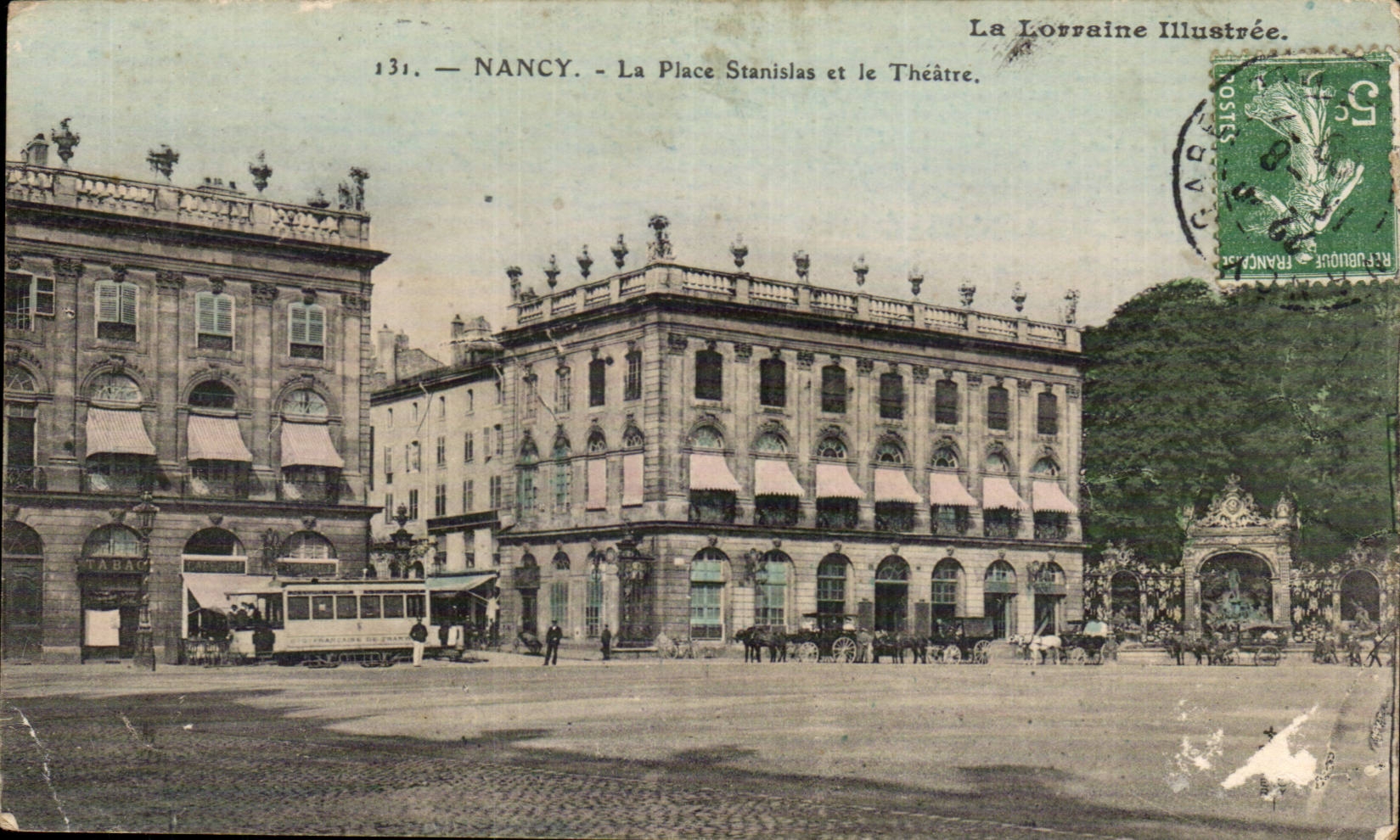 CPA Nancy Place Stanislas et le theatre