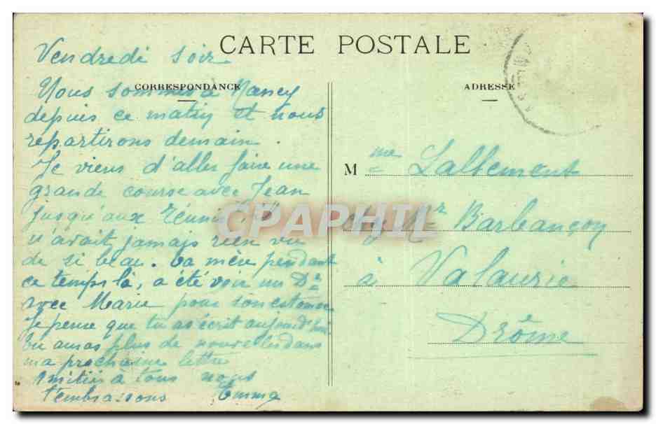 CPA Nancy Place Carnot et cours Leopold — Verso
