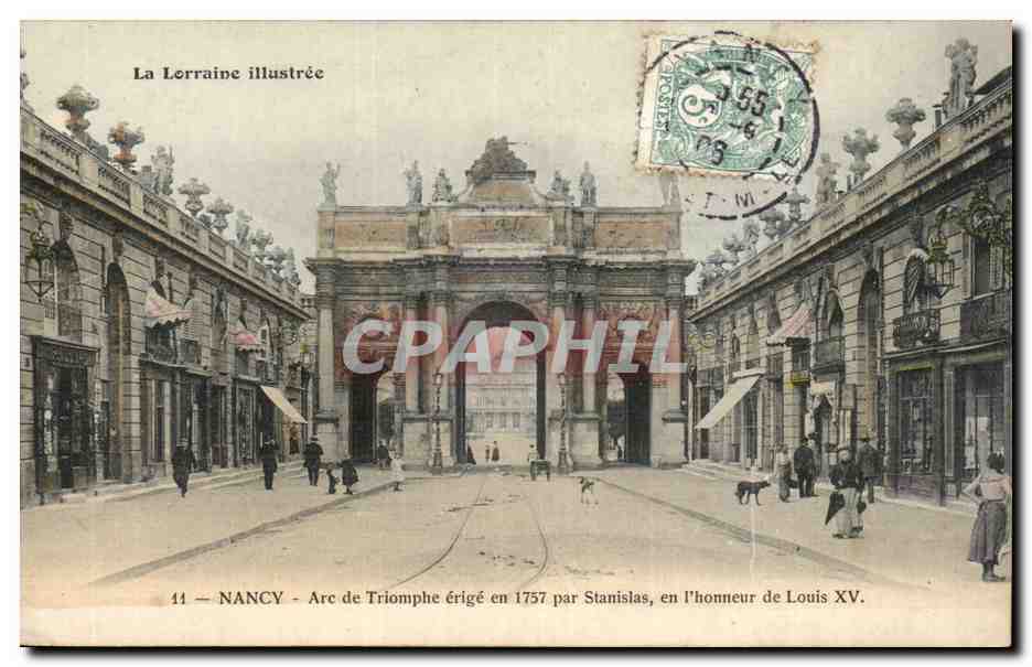 CPA Nancy Arc de TRiomphe erige en 1757 par Stanislas