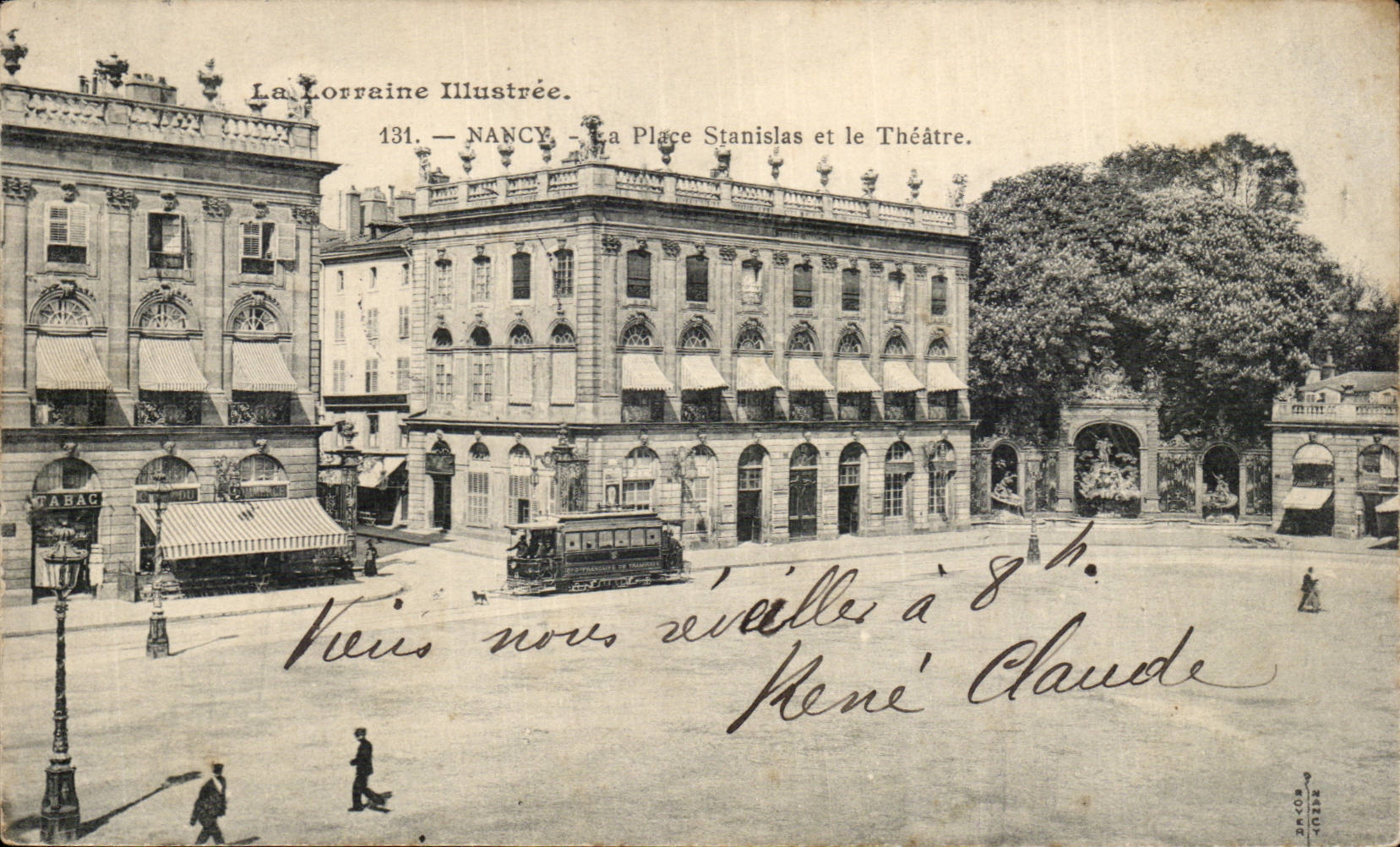 CPA Nancy Place Stanislas et le theatre
