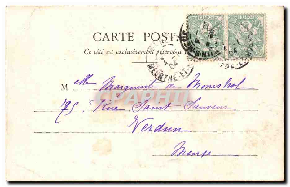 CPA Nancy Porte Desilles — Verso