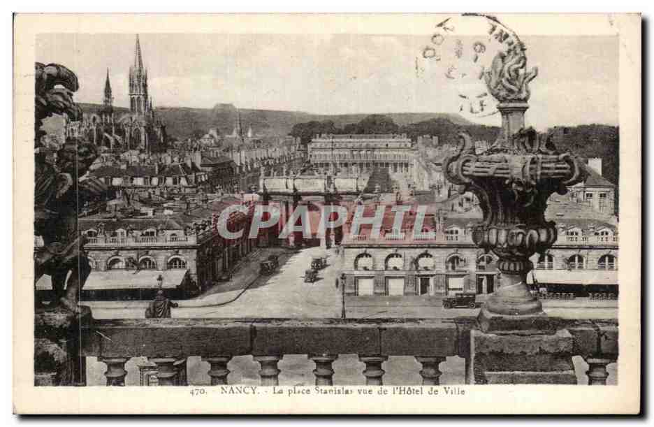 CPA Nancy Place Stanislas vue de l'hotel de ville