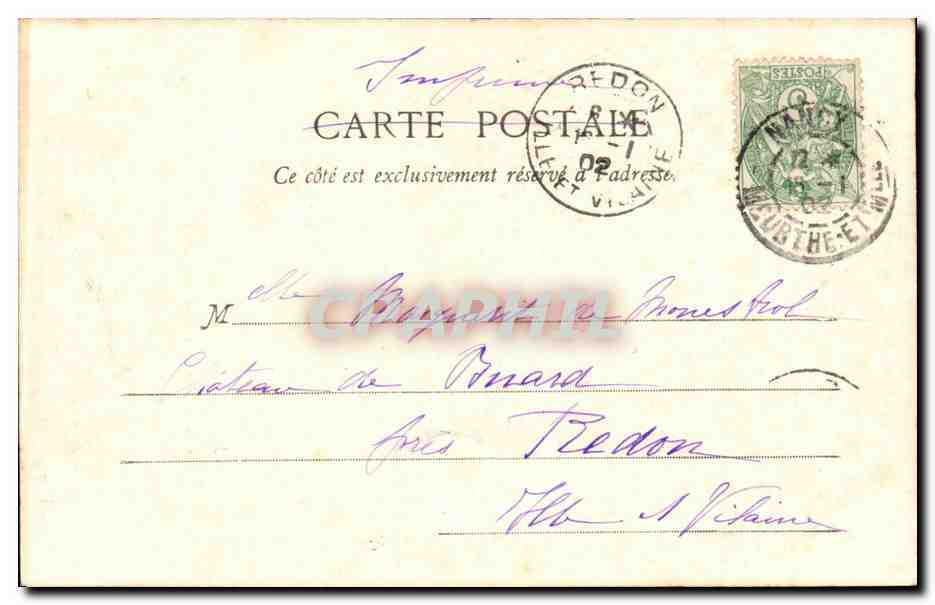 Nancy - Palais Ducal - Musée Lorrain — Maison des Magasins Réunis, édit. n°25 — Rückseite