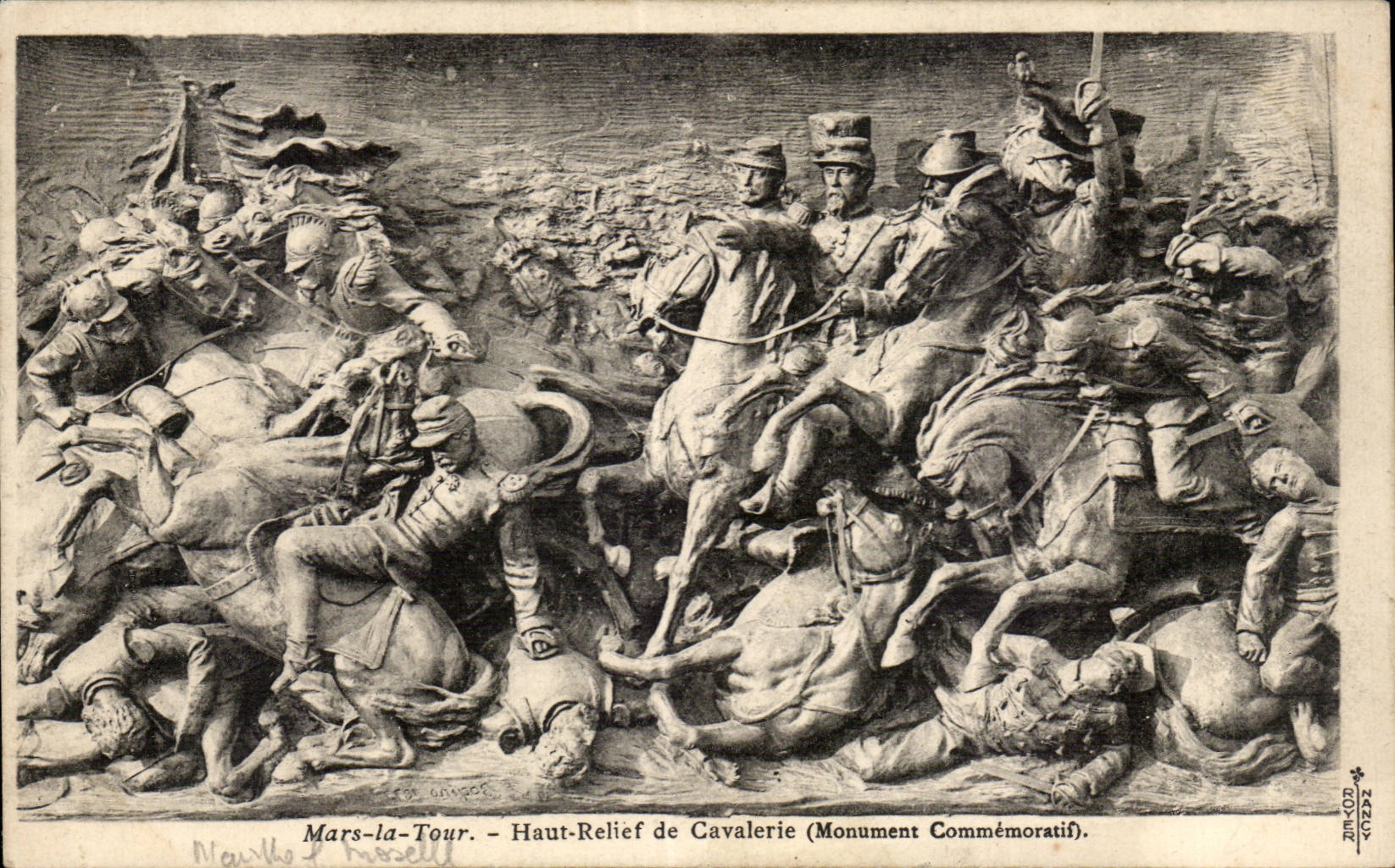 Mars-la-Tour — Haut-Relief de Cavalerie (Monument Commémoratif) — Nourbo Rossell, n° 1222