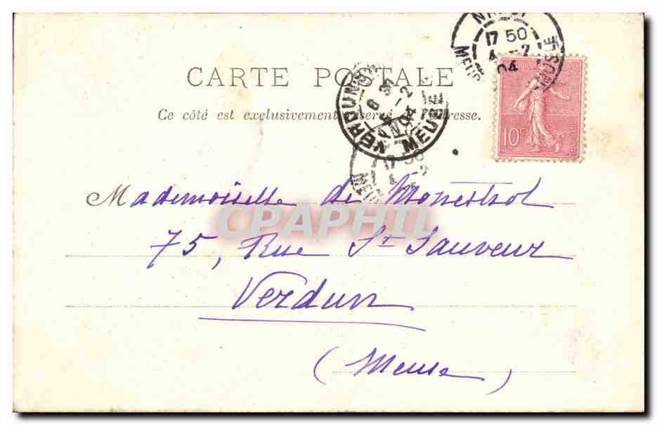 CPA Nancy La chapelle ronde Eglise des Cordeliers Tombeaux des ducs de Lorraine — Verso