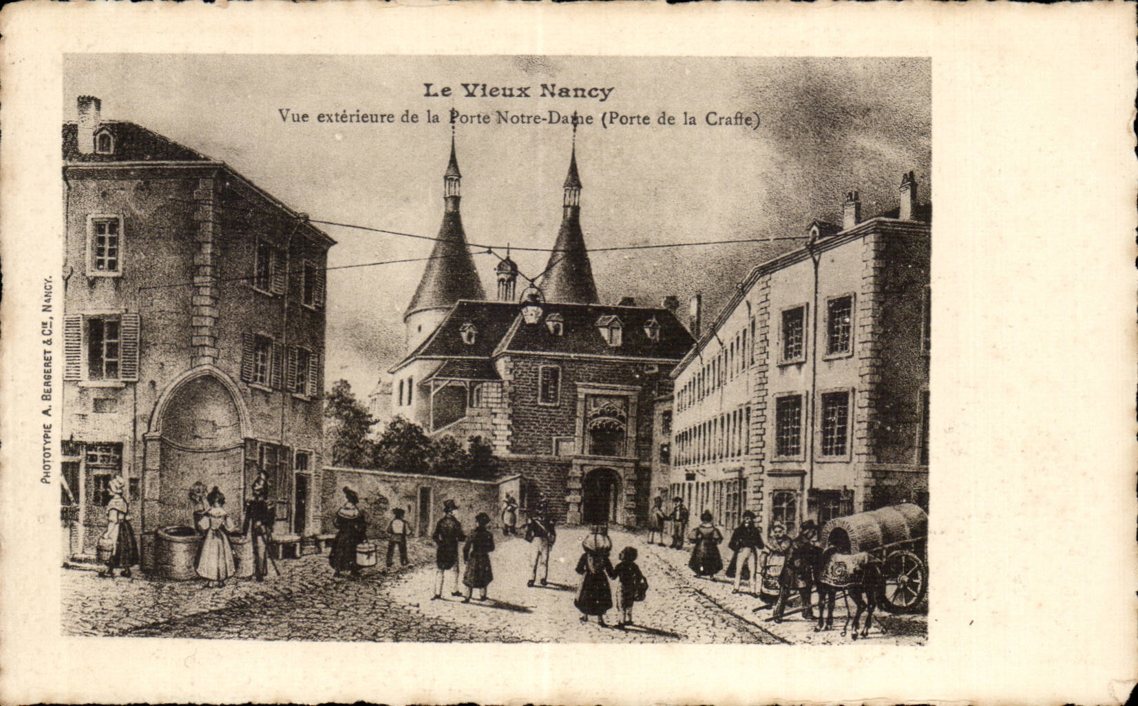 CPA Le vieux Nancy Vue exterieure de la porte Notre Dame Porte de la Craffe