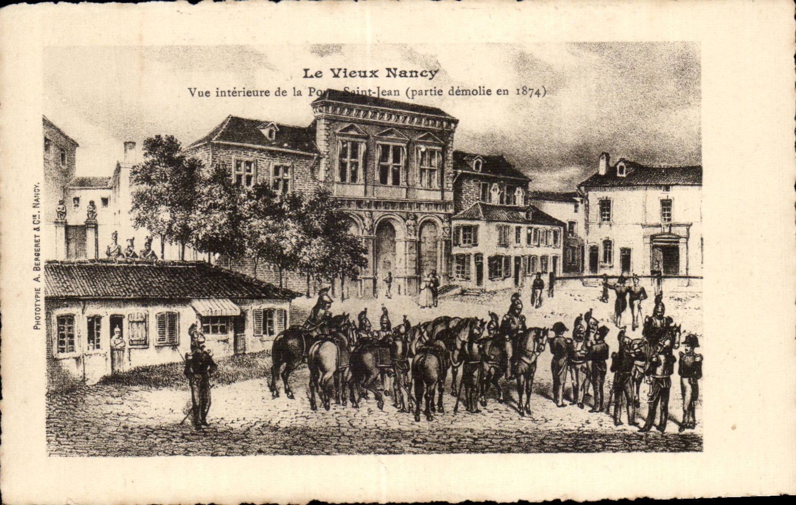 CPA Le vieux Nancy Vue interieure de la porte Saint Jean partie demolie en 1874
