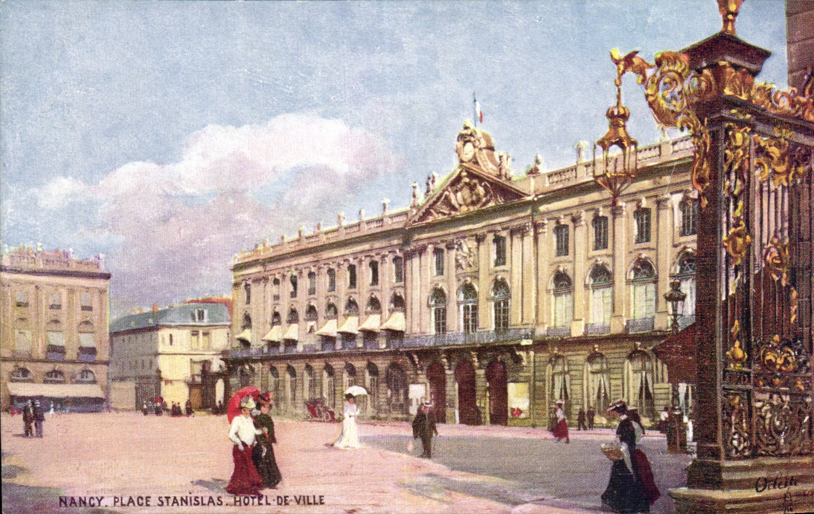 CPA Le vieux Nancy Place Stanislas Hotel de ville