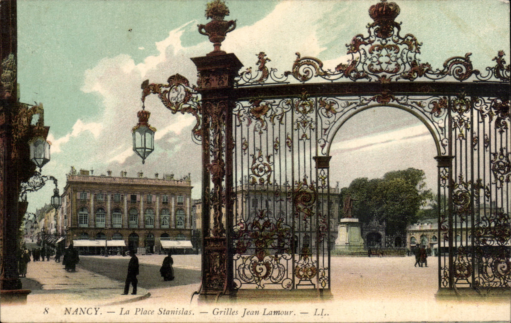 NANCY. — La Place Stanislas — Grilles Jean Lamour — LL.
