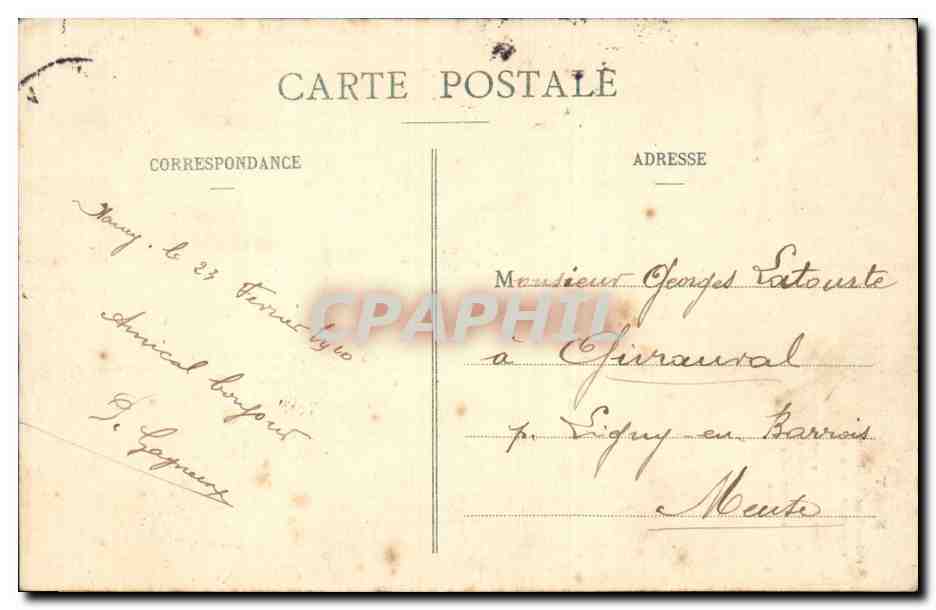 CPA Nancy Palais ducal Petite et grand porterie — Verso