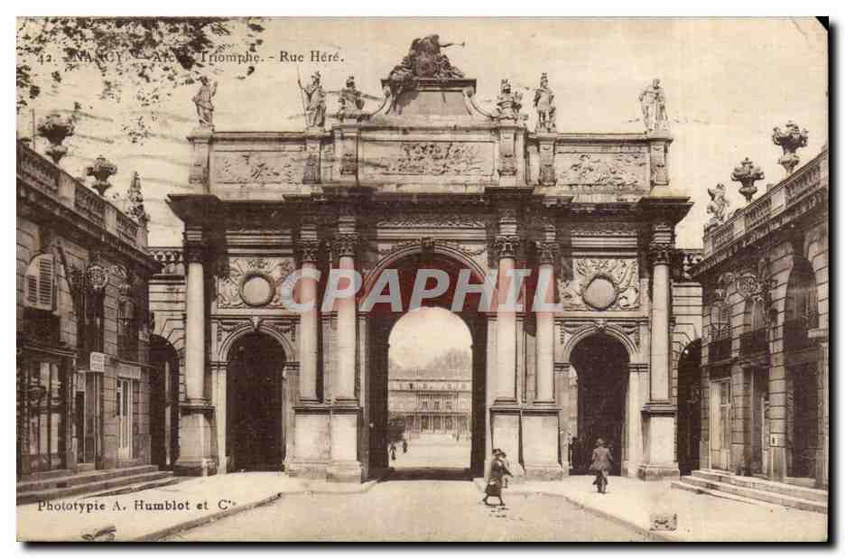 Nancy — Triomphe - Rue Héré — Phototypie A. Humblot et C°