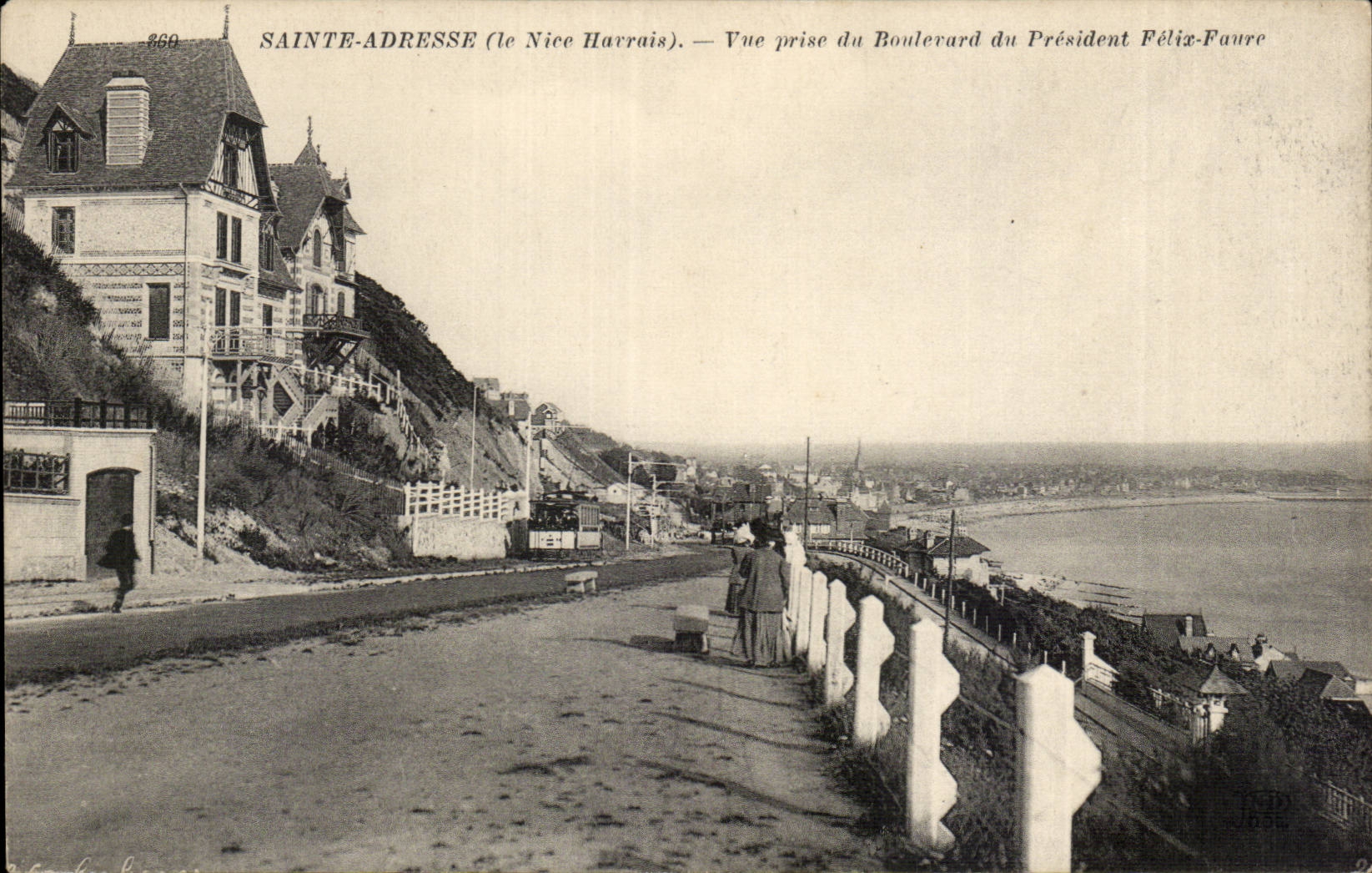 CPA Ste Adresse Vue prise du boulevard du president Felix Faure