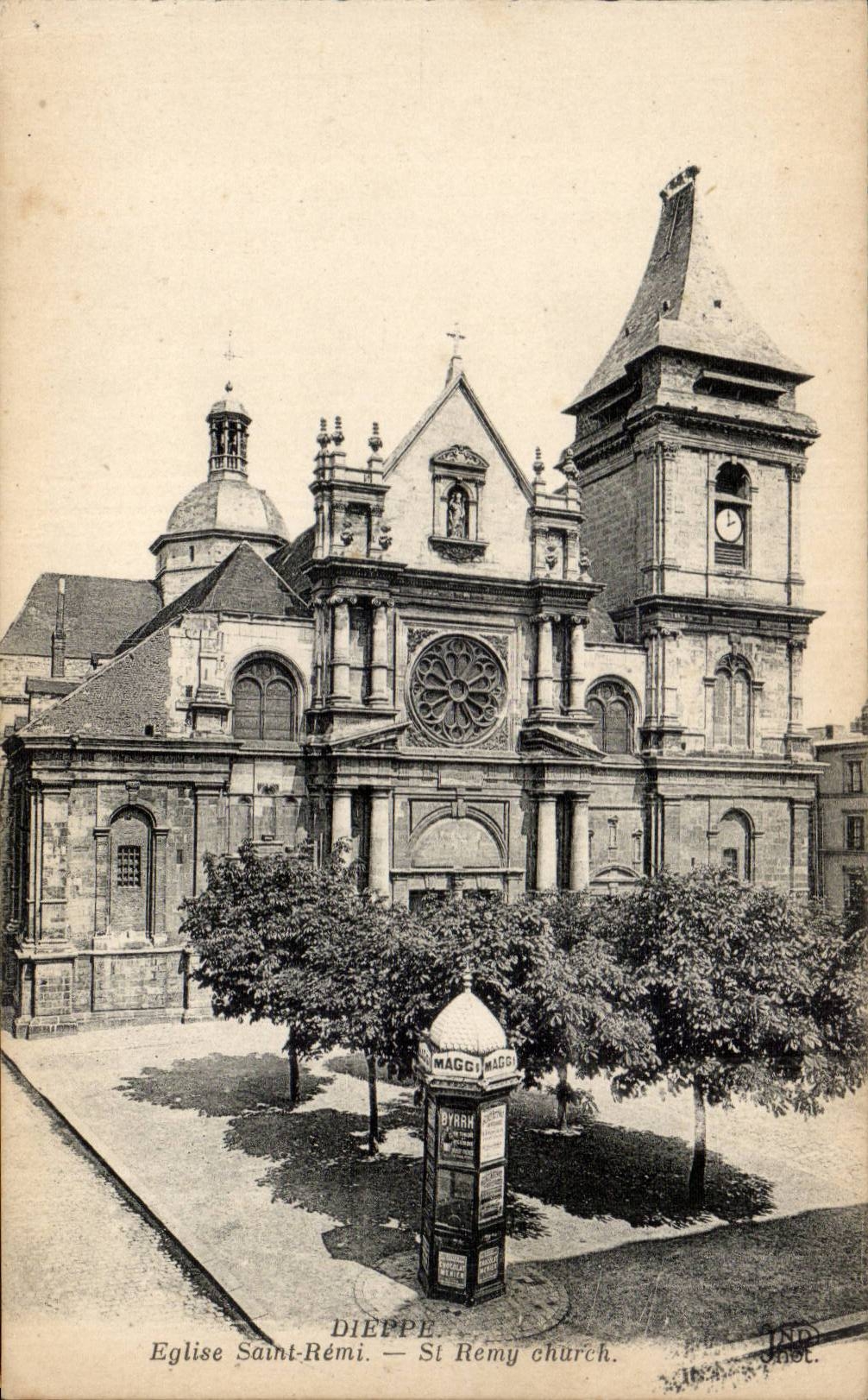 CPA Dieppe Eglise Saint Remi 