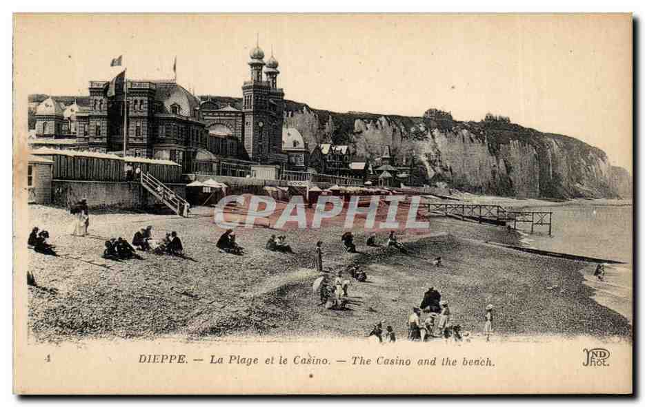 CPA Dieppe La plage et le casino