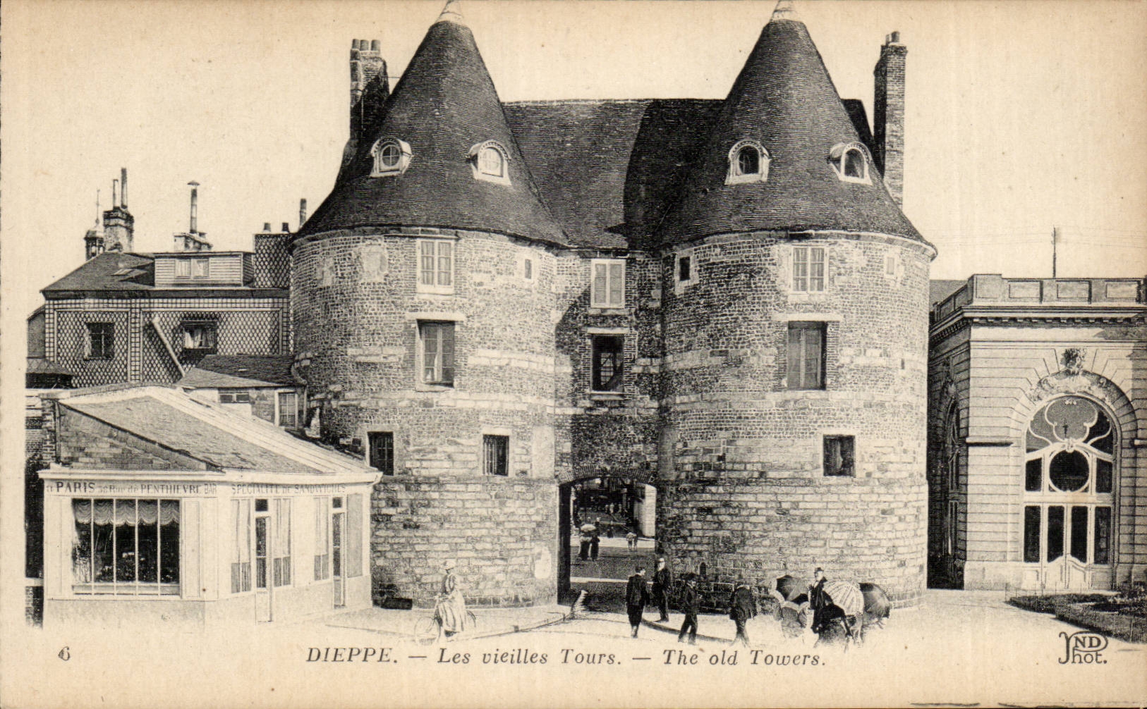 CPA Dieppe Les vieilles tours 