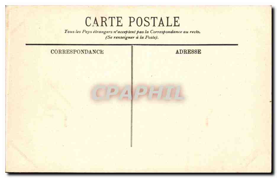 CPA Nancy la fontaine de Neptune — Rückseite