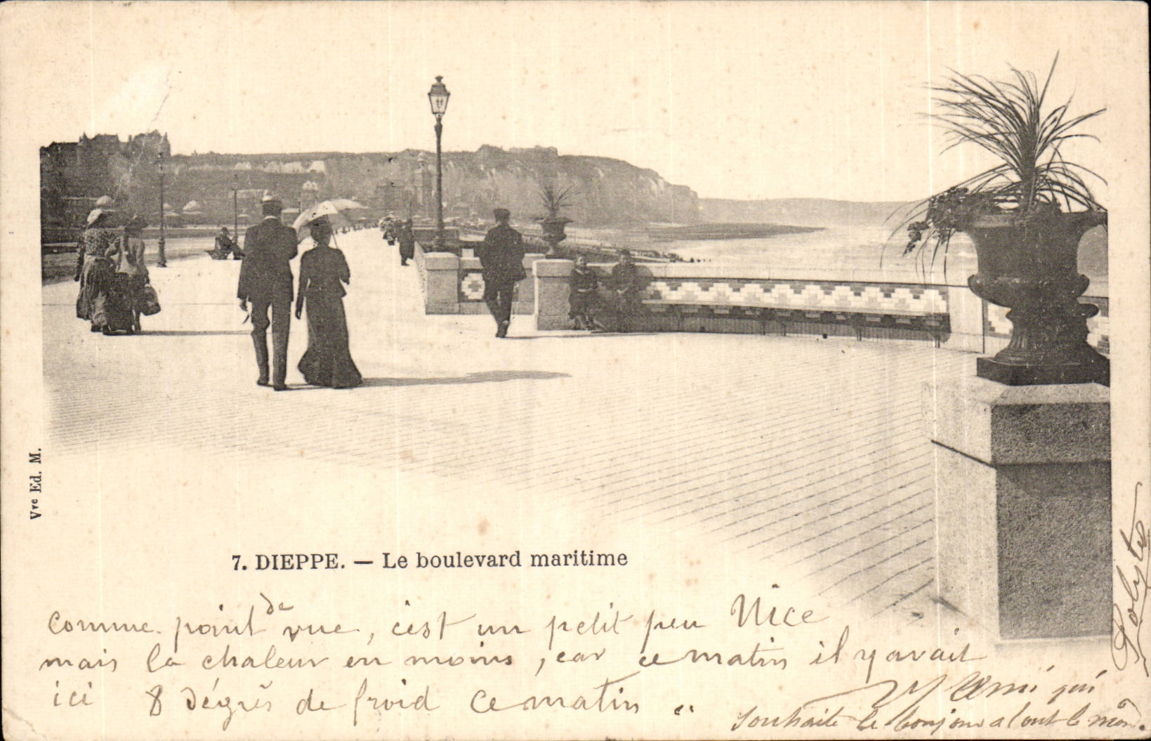 Dieppe CPA Le boulevard Maritime