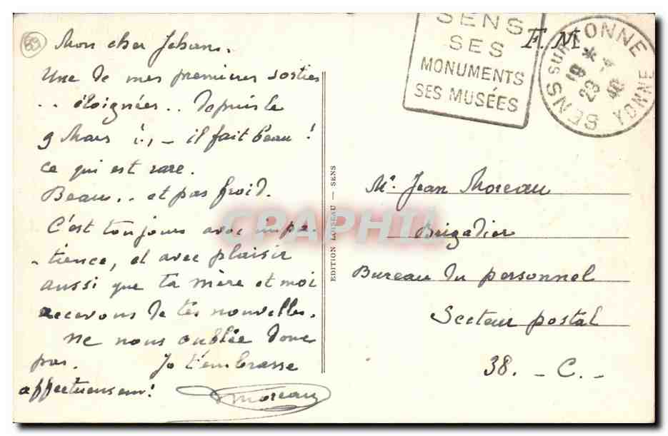Sens — La Cathédrale et la Porte de Moïse — ND.55, Édition Laineu — Reverso