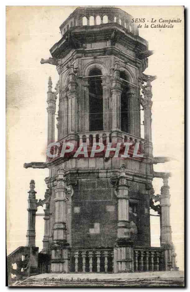 SENS - Le Campanile de la Cathédrale — Collection J. D. Sens