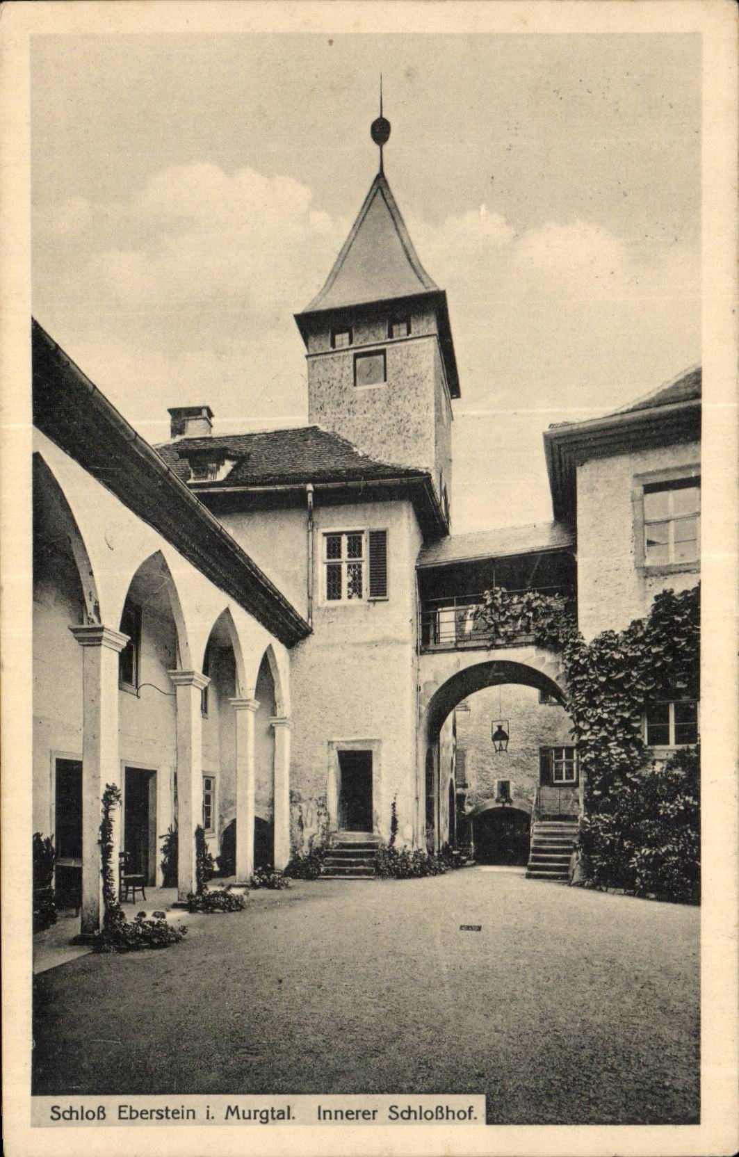 CPA Schloss Eberstein i Murgtal Innerer Schlosshof