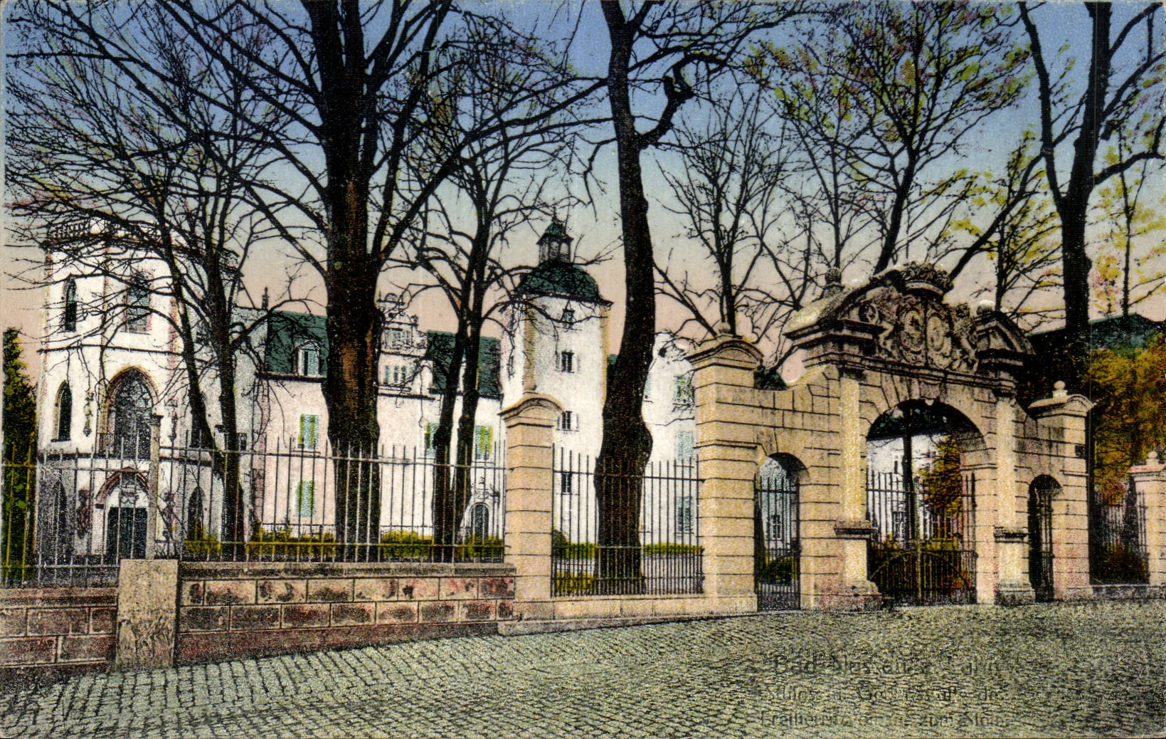CPA Bad Nassau a Lahn Schloss u Geburtshaus des freihern vom und zum Stein
