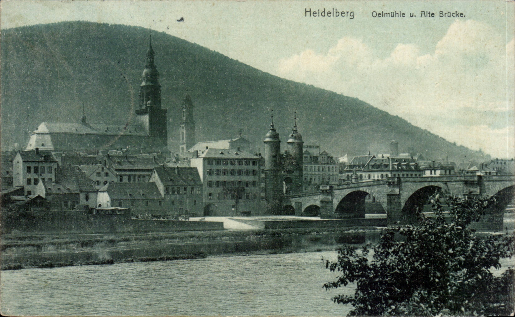 CPA Heildelberg Oelmuhle u Alte Brucke