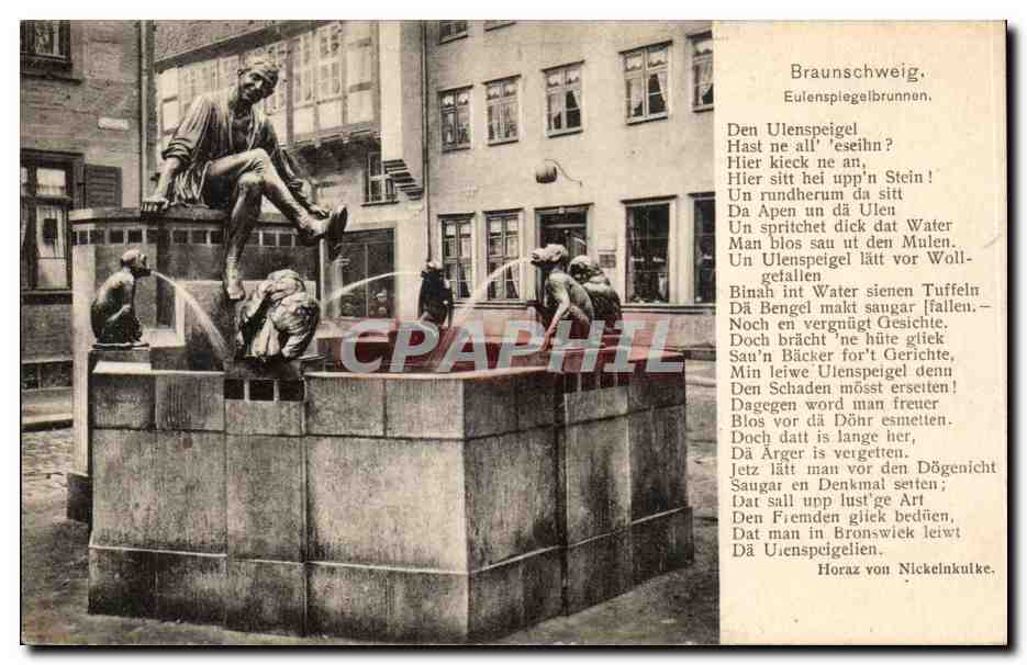 CPA Braunschweig Eulenspiegelbrunnen