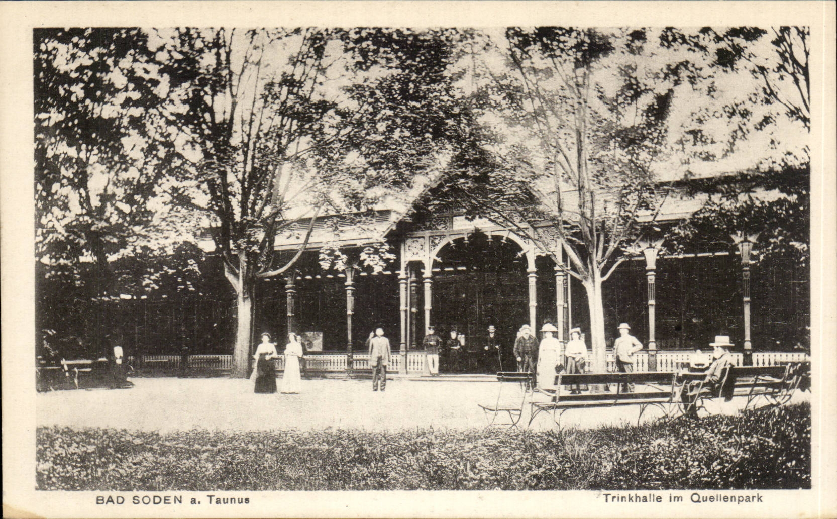 CPA Bad Soden a Taunus Trinkhalle im Quellenpark