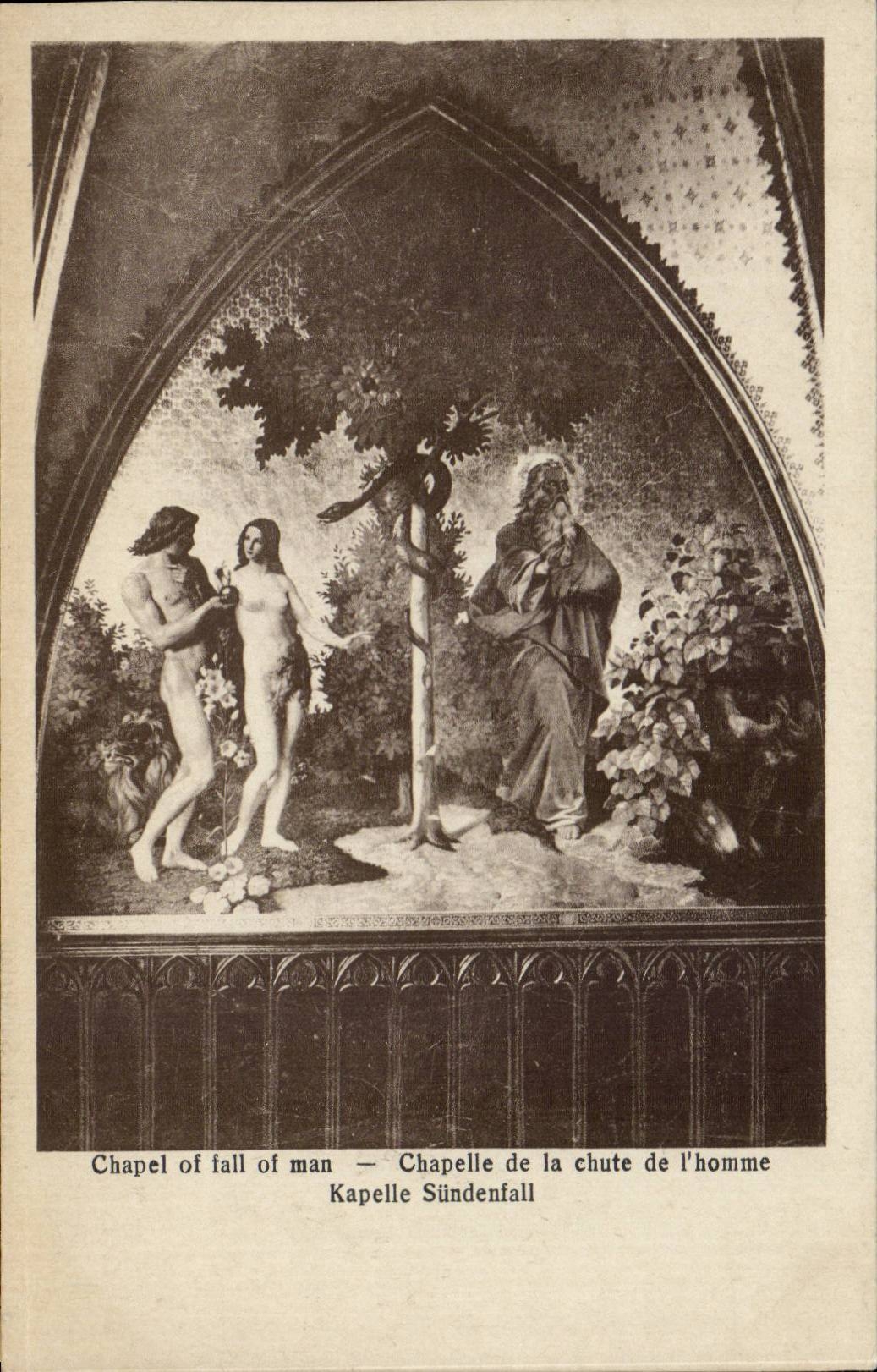 CPA Chapel of fall of man Chapelle de la chute de l'homme