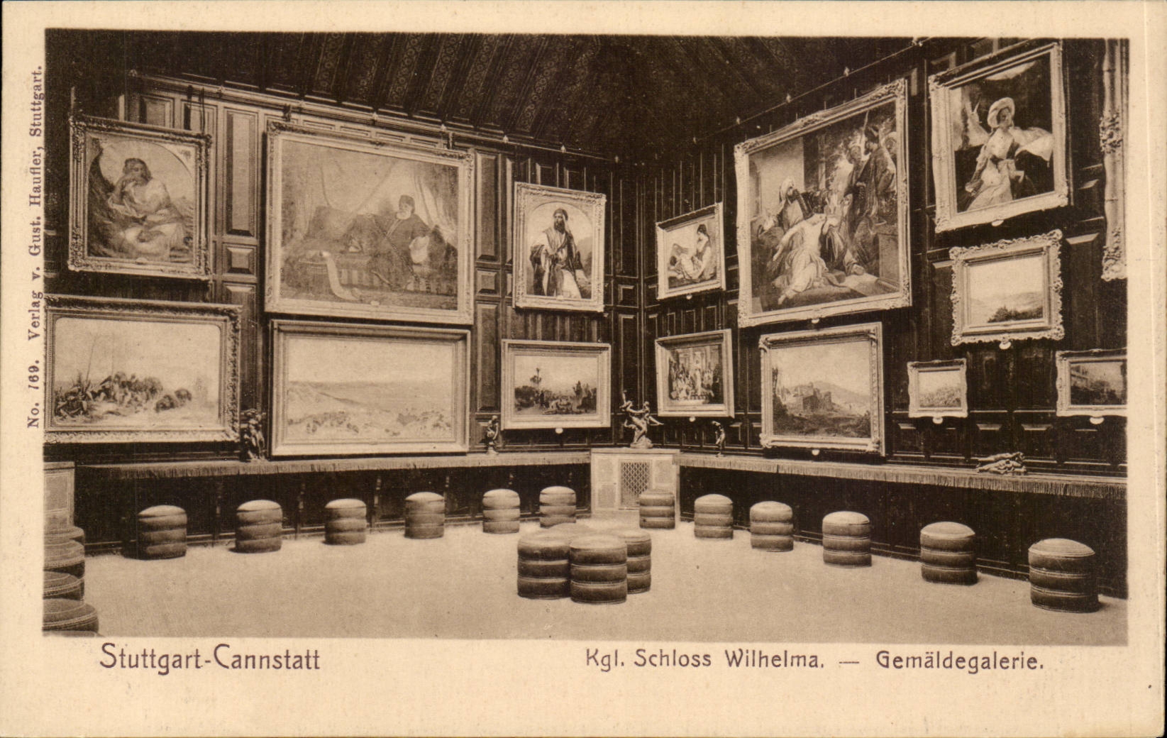 CPA Stuttgart Cannstatt Kgl schloss Wilhelma Gemaldgalerie