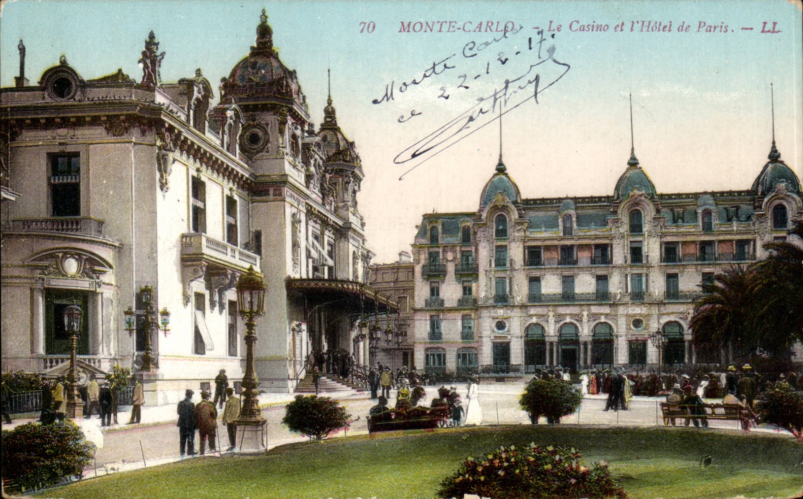 CPA Monaco Monte Carlo Le casino et l'hotel de Paris