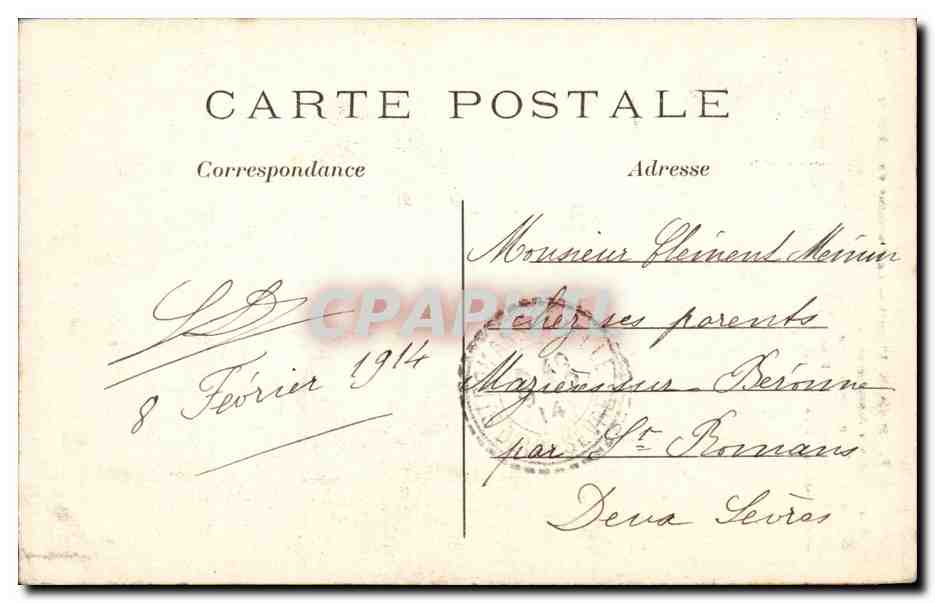 CPA Paris La fontaine du Chatelet — Verso