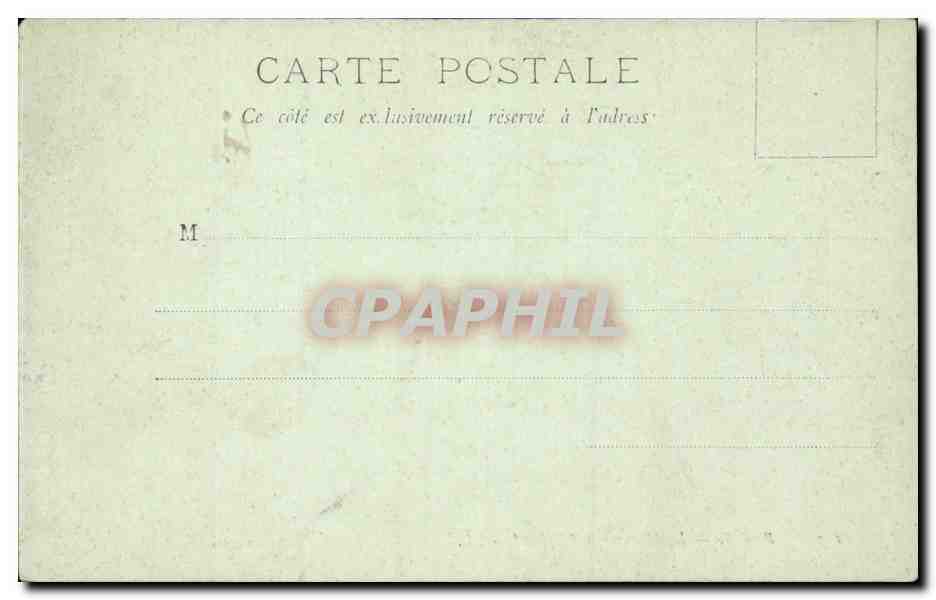 CPA Paris Le monument d'Alphand — Verso