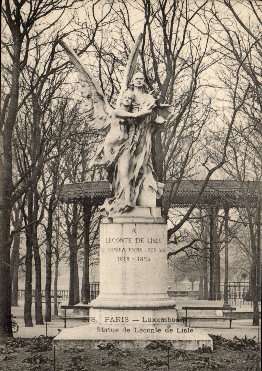 CPA Paris Luxembourg Statue de Leconte de Lisle